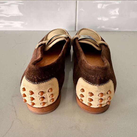 Vintage Tommy Bahama Suede Driving Loafers Brown - Made in Italy - Picture 4 of 8